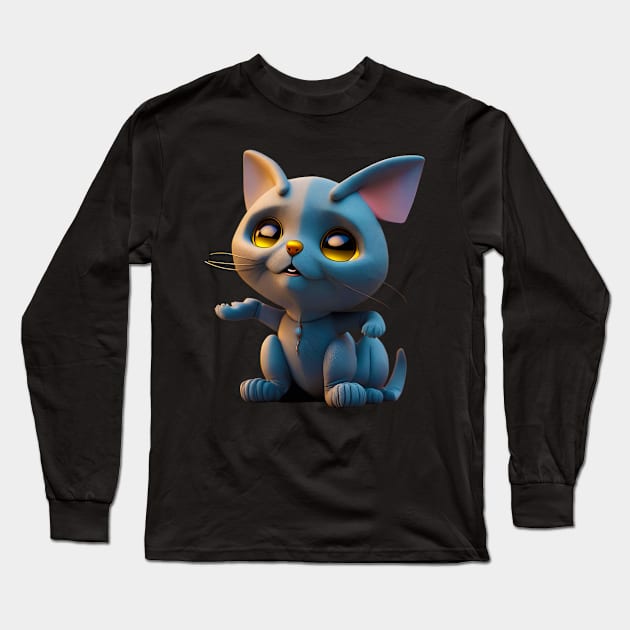 Adorable, Cool, Cute Cats and Kittens 22 Long Sleeve T-Shirt by The Black Panther